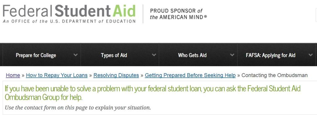 United States Department of Education Federal Student Aid 877.557.