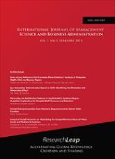 International Journal of Management Science and Business Adminis tration Volume 4, Issue 6, September 2018, Pages 52-56 DOI: 10.18775/ijmsba.1849-5664-5419.2014.46.1006 URL: http://dx.doi.org/10.