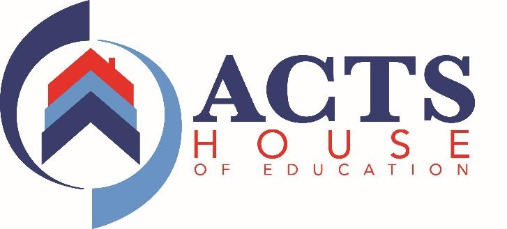 Application of Enrolment 2017 Acts House of Education 187 Allan Glen Austin, Midrand Tel: 010 035 1031 E-mail: admin@actseducation.co.