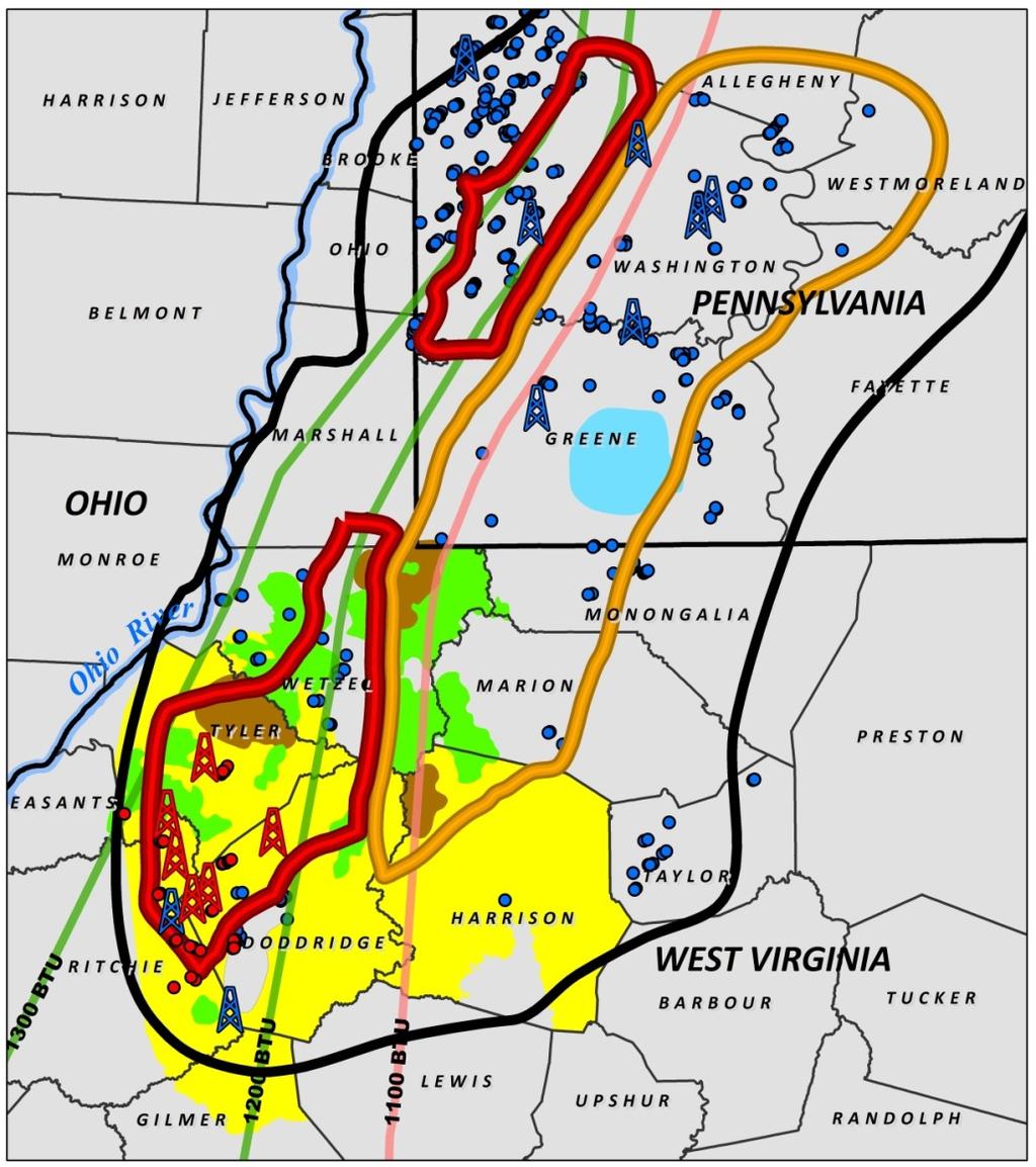 LEADERSHIP IN MARCELLUS HIGH-GRADED CORE High- Graded Core Areas: Northern Rich Gas Southern Rich Gas Antero s internal reserve engineers have analyzed over 3, wells in southwest Marcellus, which led