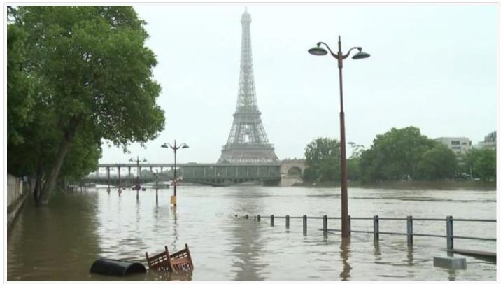 EUROPE Europe floods : In late May and early June 2016, the central and western Europe was affected by low-pressure and the
