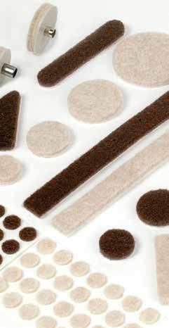 Heavy Duty Felt Pads Size Color Stock No. 16 Pack Stock No. 100 Pack Stock No. 1,000 Pack Details on page 7 of Product Catalog 3/4" Circle Brown N/A 12211 $ 7.78 12212 $ 70.