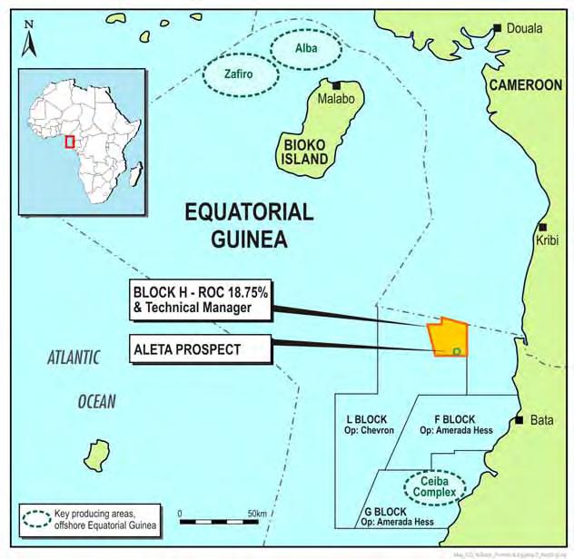 SUBSTANTIAL EXPLORATION POTENTIAL WEST AFRICA EQUATORIAL GUINEA Equatorial Guinea, Offshore Rio Muni Basin ROC 18.