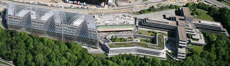 EIB Headquarters, Luxembourg : perspective of