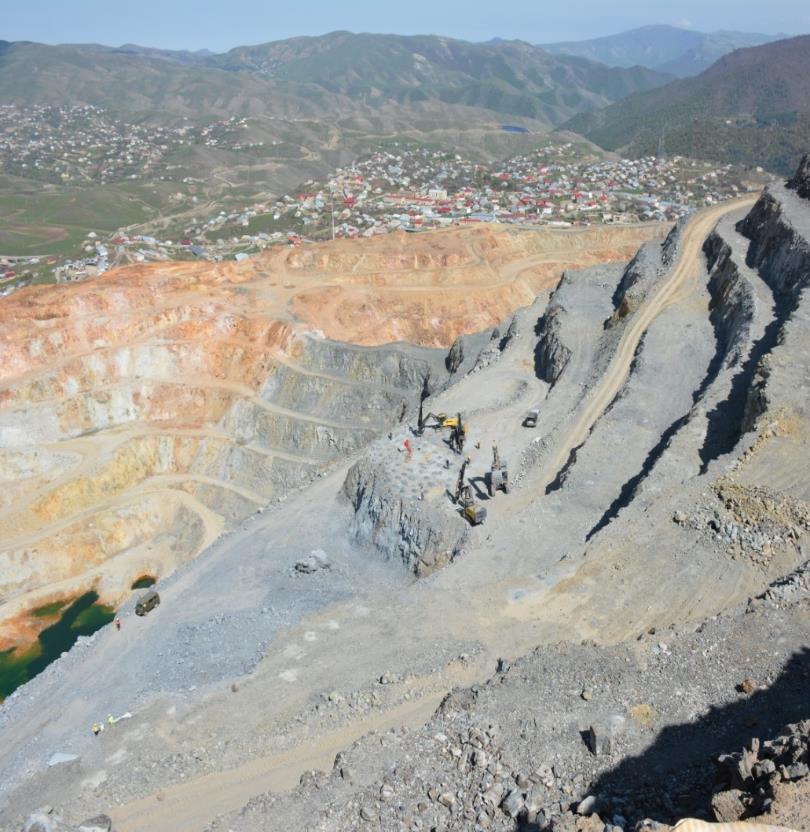 Gedabek open pit mine Producing since 2009 YTD Q3 2018 141,652 tonnes mined at an average grade of 1.20 g/t of gold Ore grades about 0.