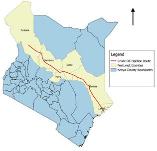 The LAPSSET Corridor comprises of two core elements: a 500-meter-wide Infrastructure Corridor (accommodating a Highway, SGR Railway, Oil Pipeline utilities (water and power transmission lines), and a