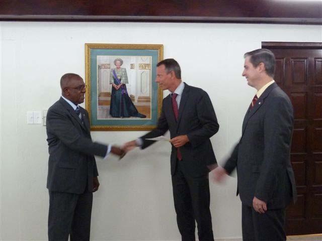 On Saba Mr. Roy Smith was sworn is as Deputy Island Governor in the presence of the Island Governor of Saba, the honourable Mr. Johnson.