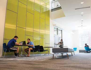 The work includes major upgrades to building systems, reconfiguring of interior spaces to enable academic programs to function more efficiently, and the construction of an approximately 87,000 square