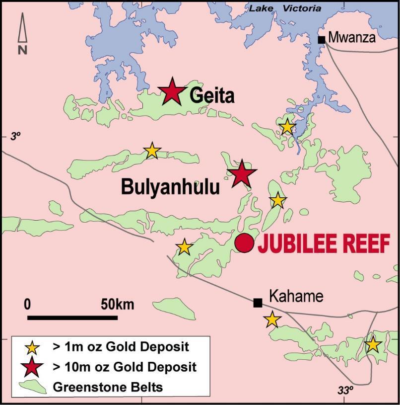 Lake Victoria Goldfield A World-Class Exploration Address Granite/greenstone terrain similar to Eastern Goldfields of Western Australia +50Moz gold endowment World-class (>10Moz) gold deposits