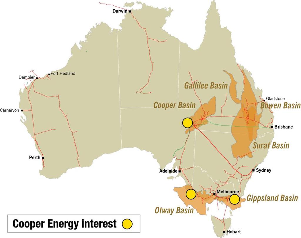 Gippsland Basin conventional, existing source of supply gas resource and commercialisation opportunities close to