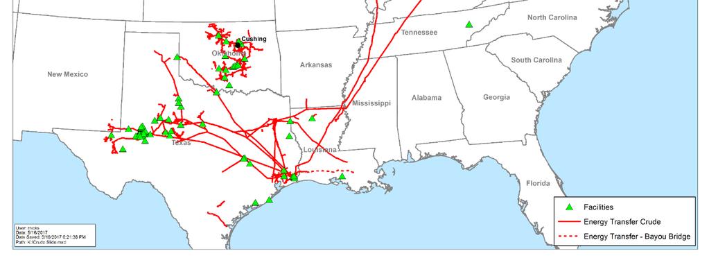 37%) Bayou Bridge Pipeline (60%) Permian Express Partners (~88%) Crude Oil Acquisition & Marketing Crude truck fleet of approximately 370 trucks Purchase crude at the wellhead from ~3,000 producers