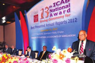 The Institute of Chartered Accountants of Bangladesh gave ICAB National Awards to banks, insurance companies, non-government organisations and public sector entities for publishing transparent