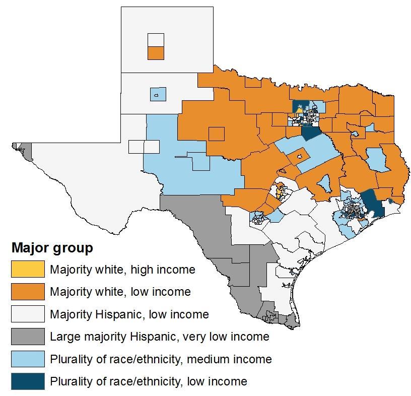FIGURE 2 Local Area Variation in the Characteristics of Uninsured Texans, 2018 Source: Urban Institute,