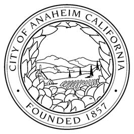 City of Anaheim Planning Commission Agenda Monday, October 15, 2018 Council Chamber, City Hall 200 South Anaheim Boulevard Anaheim, California Chairperson: Jess Carbajal Chairperson Pro-Tempore: John