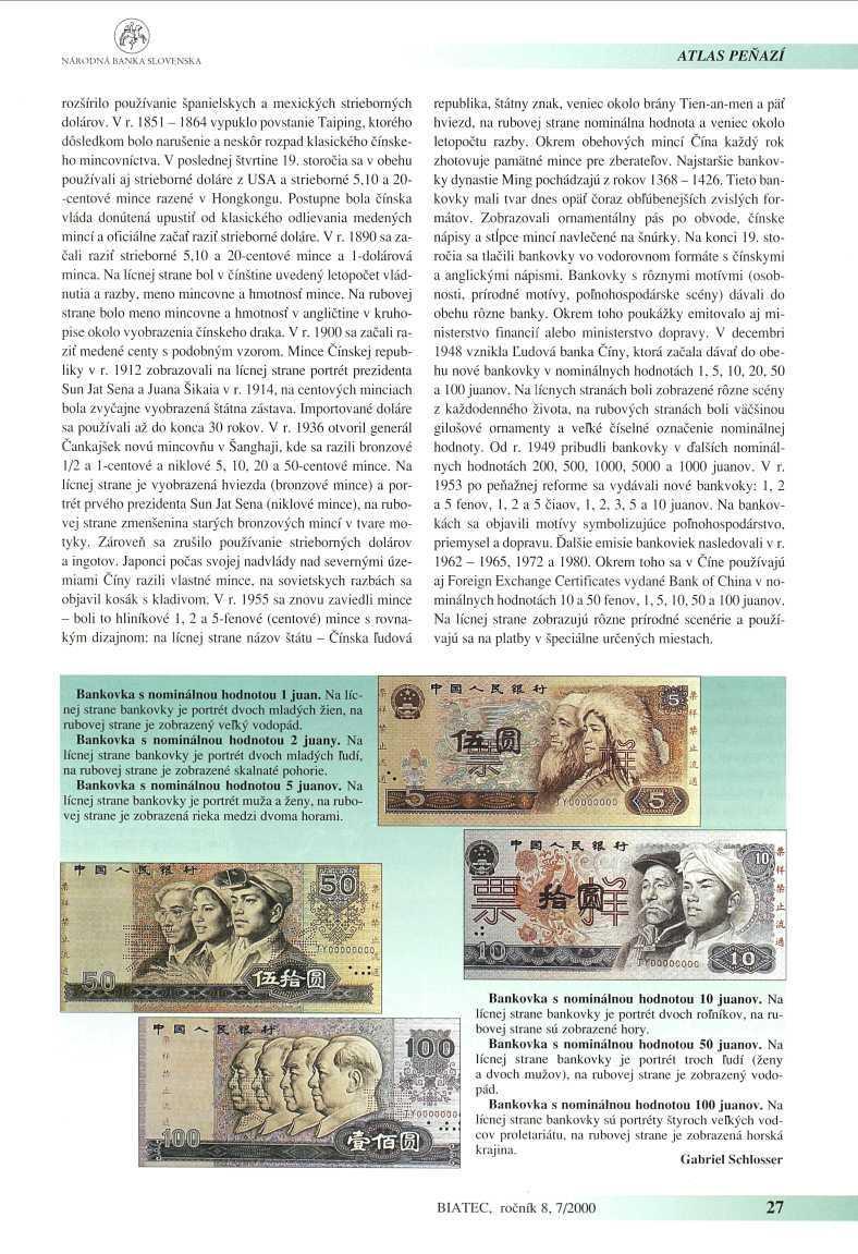NÁRODNÁ BANKA SLOVENSKA ATLAS PENAZI rozšírilo používanie španielskych a mexických strieborných dolárov. Vr.