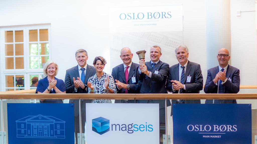 Transfer to Oslo Børs On 1st June 2018, Magseis ASA transferred its listing of shares to Oslo Børs