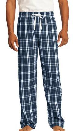FLANNEL PLAID PANT District 100% cotton Elastic waistband with drawcord XS-4XL Logo A on left leg Item #15..$20.