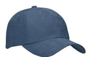 SUEDED CAP Pictured in Alpine Blue Port Authority 68/32 nylon/poly Adjustable