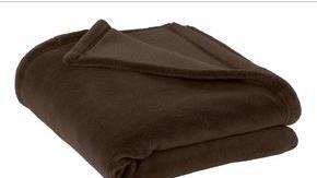 PLUSH BLANKET Pictured in Espresso Brown Port Authority 100% polyester Dimensions: 50 x 60 Embroider