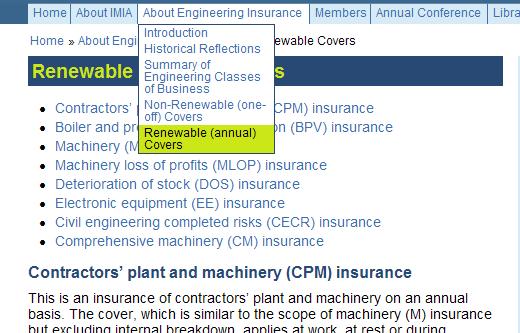 About Engineering Insurance contains: an Introduction to Engineering Insurance a