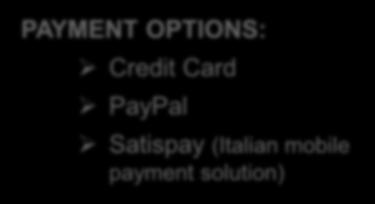 UnipolSai GO: instant travel insurance policy Micro-coverage on the go via App DEMO Payment PAYMENT OPTIONS: