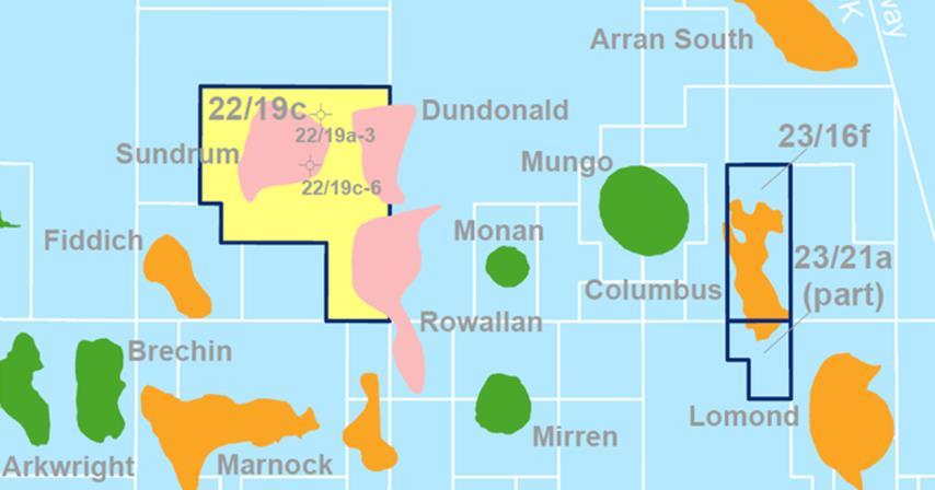 UK EXPLORATION: Block 22/19c Rowallan Initial exploration well and all associated costs covered by JX Nippon Rowallan Prospect