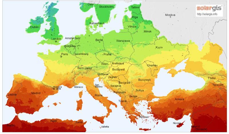 Southern Europe will be one of the leading solar PV markets based on attractive prices and high irradiation levels European power prices futures (EEX) ( /MWh) 60 56 58 54 54 50 53 47 46 49 42 42 43