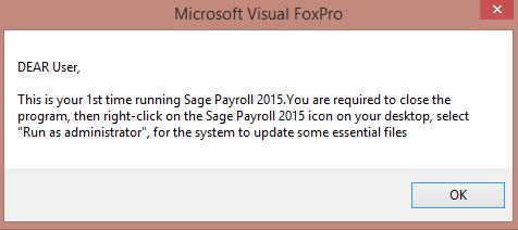 Version 9.9.1.0 Release date: 14 th January 2015 Sage Payroll 2015 Installation Sage Payroll 2015 installation includes installation of Sage Payroll 2015 and Sage HRMS.