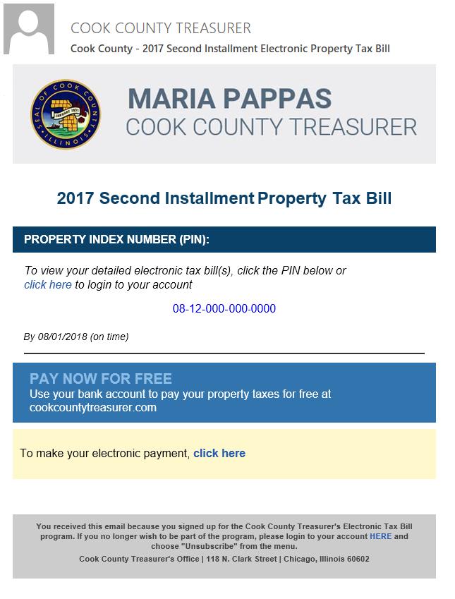 EARLY SECOND INSTALLMENT DATA RELEASE The Treasurer s Office followed through on its commitment to allow taxpayers access to view taxes earlier for the second installment.
