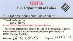 Designations American Society Safety Engineers ASSE Institute Safety and Health Management ISHM Associated General Contractors Kentucky Board Member 201-2021 Board Member 208-2014 Kentucky Safety and
