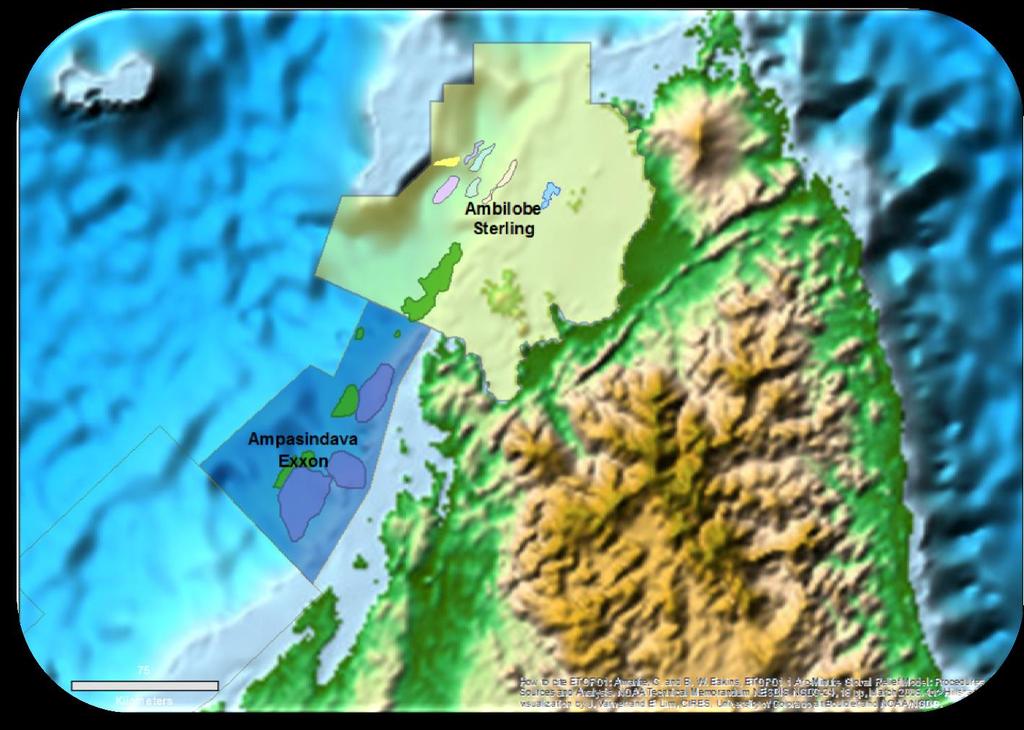 Ambilobe, Offshore Madagascar Entry into East Africa Large acreage footprint in a proven oil basin Block is adjacent to the offshore Ampasindava block Operated by ExxonMobil where drilling is