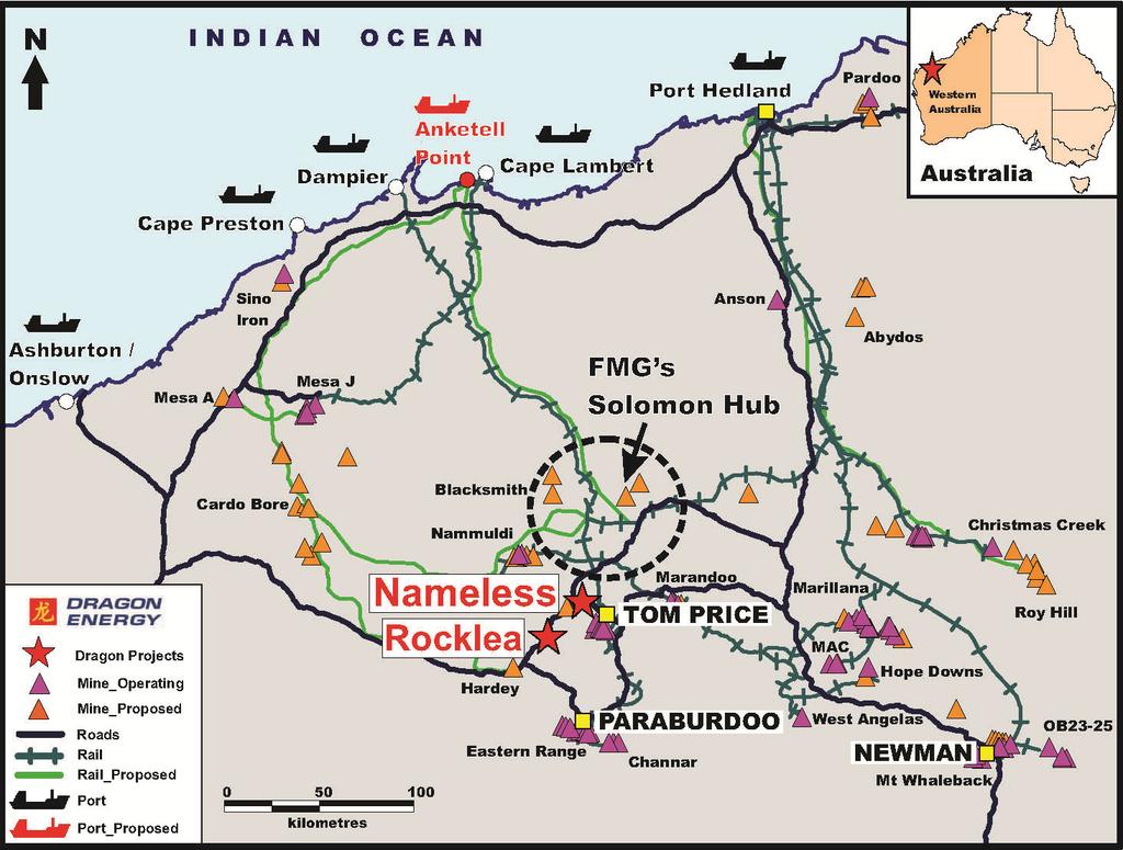 Pilbara Iron Project - Infrastructure Multiple paths to market for both large and smaller volume operations.