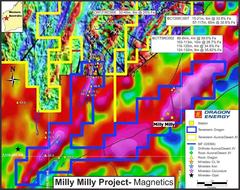 Exploration Milly Milly Tenement E09/1811 Location 196km west of Meekatharra, 58km east of Jack