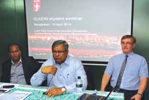 He also participated in an open discussion regarding upcoming examinations and ICAEW classes to be organized by ICAB in July and November this year.
