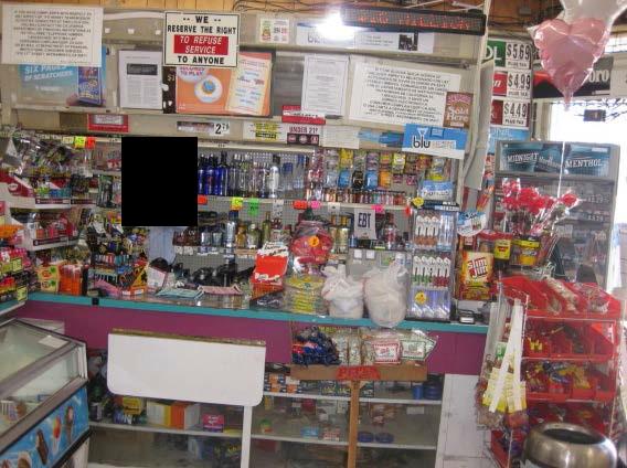 No food packages, bundles, case sales, or other sales were evident that would explain the unusual transactions, but there were cases of drinks available for sale.