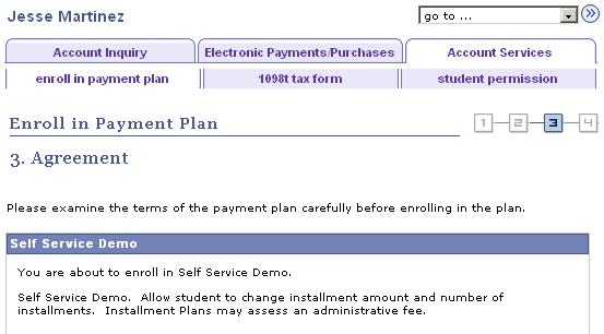 Using Student Financials Self Service Chapter 1 Account Services - Enroll in