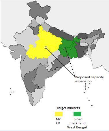 Capacity accross regions post proposed expansion 14% 18% 24% 15% 12% 1% 26% 25% 31% 25% NORTH SOUTH EAST WEST CENTRAL NORTH SOUTH EAST WEST CENTRAL Exhibit 3: ACC s sizeable capacity addition of ~6mt
