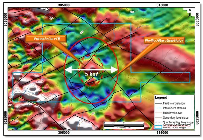 DIRECTORS' REPORT Pachamanca/MT-03 target showing analytical signal image of
