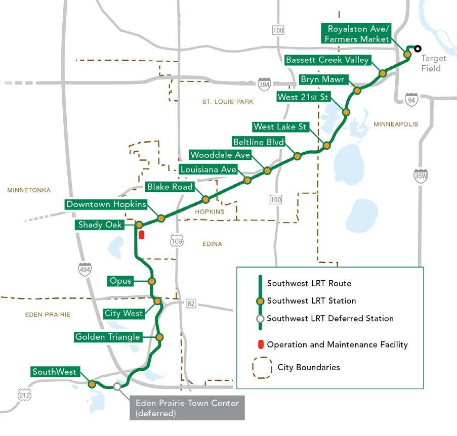 Green Line Extension (Southwest LRT) Total Project Cost: $1.