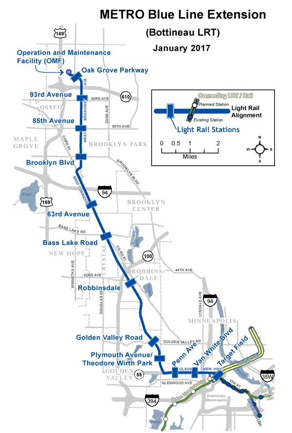 Blue Line Extension (Bottineau LRT) Total Project Cost: $1.