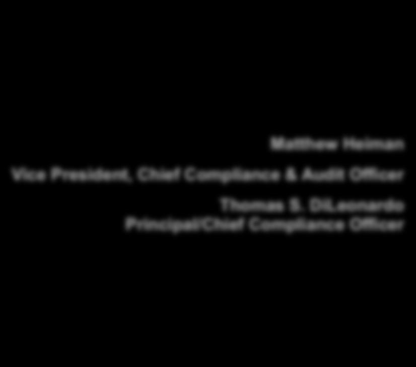 Chief Compliance & Audit