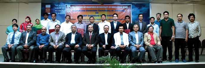 Dewan Nurul Islam FCA, Chairman, CPDC-ICAB Gopal Chandra Ghosh FCA, Council Mmber and Past Presidents Md. Humayun Kabir FCA, Md.