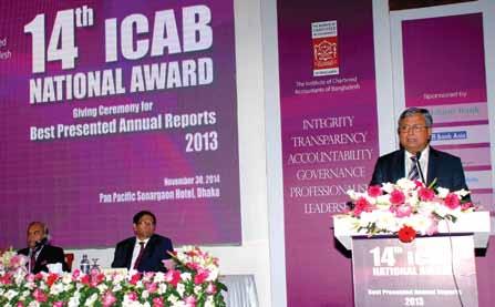 ICAB appraisal criteria, designed and based on evaluation criteria set by the South Asian Federation of Accountants (SAFA), he said.