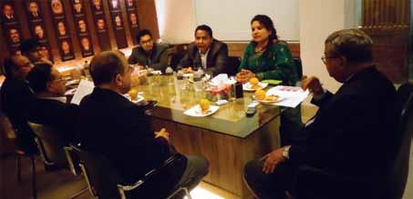 CIMA Country Manager Meets ICAB President Ameeting between ICAB Team headed by President Showkat Hossain FCA and 3-Member CIMA Bangladesh team headed by its Country Manager Zareef Tamanna Matin was