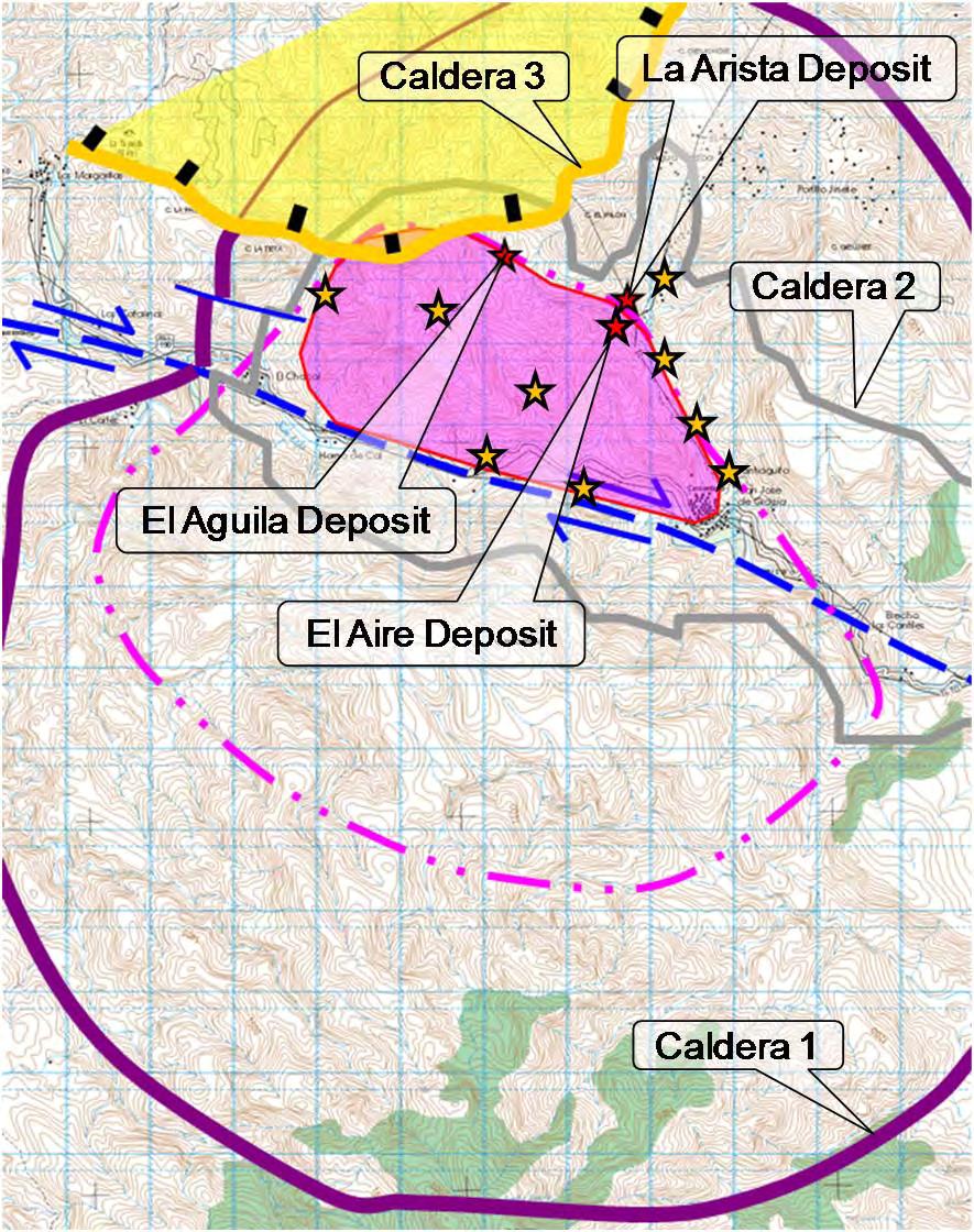 El Aguila Project-Exploration Potential World class grade World class geologic setting Expansion potential 3 existing El Aguila Project deposits: El