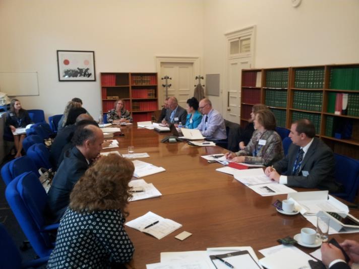 The visits commenced Monday morning 23 September, with a welcome address by the Chair of the TCOP, Angela Voronin, who thanked the UK Treasury for agreeing to the visit and hosting the delegation.