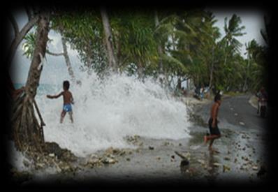 Frequent King Tides Waves surges and flooding of residential areas 3. PARTICULAR CHALLENGES TUVALU FACES ISSUES 1.