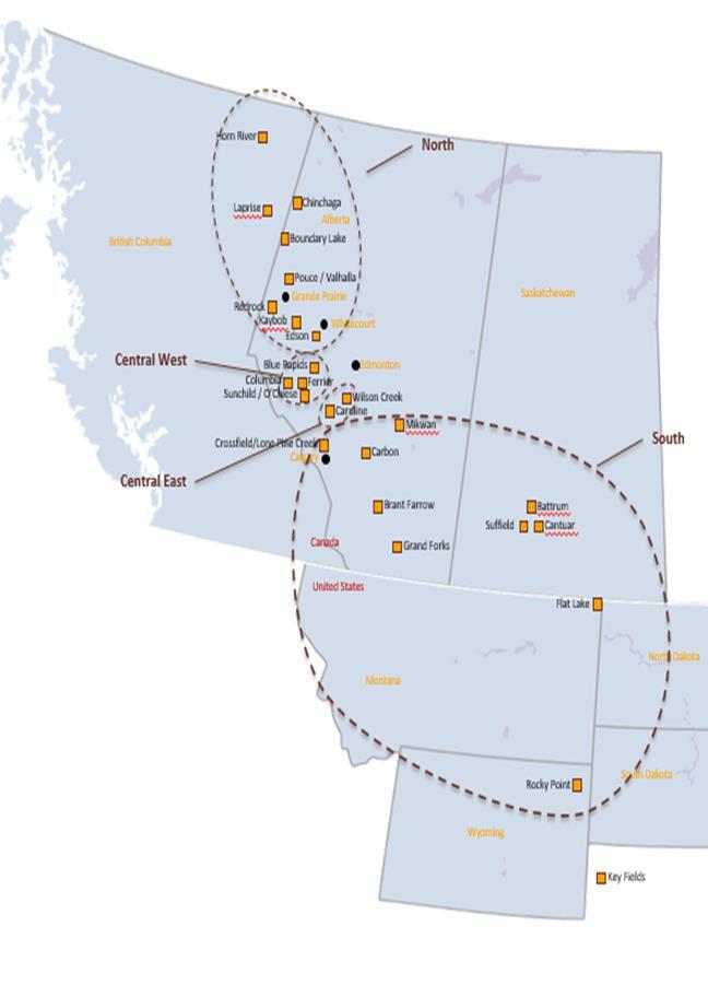 Crude oil and natural gas leases held by the Group in Canada have been acquired by public auction from the Crown (the provinces of Alberta, British Columbia, Saskatchewan, Manitoba, Ontario and the