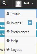5 Your profile in Procorem controls your organization during the approval process. To edit this profile, click the dropdown next to your name in the upper right corner of the screen. Click on Profile.