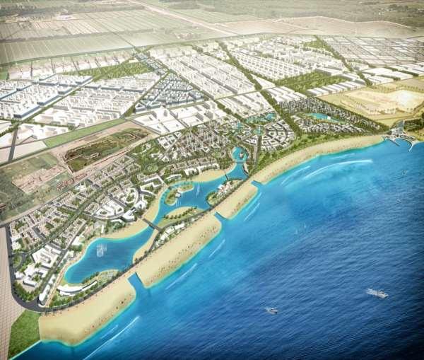 The New Alamein City The project is on the Northwest coast and represents approximately 12.8% of the total area of Egypt.